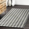 PLUSH CARPET CLOVER PEPITKA GREY 1.40*2.00