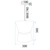 CEILING LAMP CHANDELIER TOOLIGHT APP1504-1CP WHITE