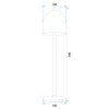 Bedside lamp APP1358-T black