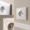 Toolight Single Socket Frame Oste Jnh013-1f White