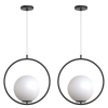CEILING LAMP CHANDELIER TOOLIGHT G110-1W BLACK WHITE