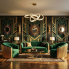 CEILING LAMP CHANDELIER REA G153-CP GOLD GOLD PLAFON