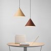 Pendant Lamp TOOLIGHT APP1443-1CP Dark Wood Cone E27