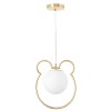 CEILING LAMP CHANDELIER TOOLIGHT G105-1W GOLD WHITE