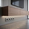 Toolight Quadruple Socket Frame Oste Jnh016-4f Grey