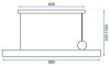 Pendant LED Lamp TOOLIGHT APP969-1CP 1-light point 17W 88x20-100cm
