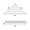 Bathroom Shelf Sf07 Black Matt
