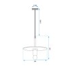 Pendant Lamp TOOLIGHT APP1180-1CP FLAT Black Metal E27 1-light point