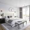 Pendant LED Lamp TOOLIGHT APP810-CP Chrome + remote control 1-light point 40 W 34,5x90x106cm