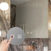Bathroom LED Mirror REA SQR 50x100cm