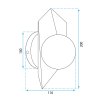 Wall lamp APP1411-W BLACK GOLD