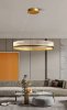 Pendant LED Lamp TOOLIGHT APP1190-CP 60cm Gold Metal Plastic