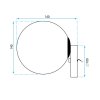 Wall Light Toolight APP949-1W E27 black