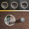 MIRROR REA LED 104 70X70CM BLACK