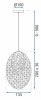 CEILING LAMP CHANDELIER TOOLIGHT LED G088-1CP TRANSPARENT
