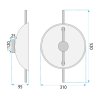 WALL LAMP TOOLIGHT APP1762-1W WHITE