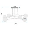 LAMP APP1577-5CP GOLD MAT