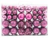 Christmas tree ornaments PINK 100pcs KL-21X03