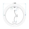 MIRROR REA MODERN 70 LED TRANSPARENT