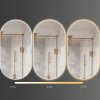 Bathroom LED Mirror REA EGG 50x90 cm