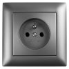 Toolight Single Socket Frame Oste Jnh013-1f Grey