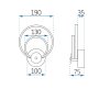 Wall LED Light Toolight APP1042-W 15W black