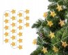 Christmas tree lights Garland LED Gold Stars
