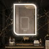 Mirror Rea Zone 80X60 Led Black