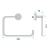 Rea Bathroom Hanger 5610 Leo Titan