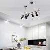 Pendant Lamp TOOLIGHT APP611-5C Modern 5 SPOTS Metal Black Loft 5-light points GU10 100x72cm