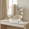MIRROR REA HOLLYWOOD WHITE 50CM LED