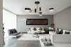 Pendant LED Lamp TOOLIGHT APP1001-4C Black Gold 4-light points 30W 68x68x31cm