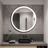 Bathroom LED Mirror REA MMJ 50cm Black