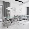 Pendant LED Lamp TOOLIGHT APP774-1CP Cristal + remote control 1-light point 38x38x19-90cm