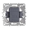 Toolight Double Switch With Frame Oste Jnh007-w Beige