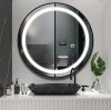 Bathroom LED Mirror REA MMJ 90cm Black