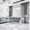 Pendant LED Lamp TOOLIGHT APP792-CP Chrome + remote control 3-light points 90 W 56x56x18-108cm