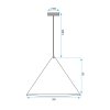 Pendant Lamp TOOLIGHT APP1443-1CP Dark Wood Cone E27