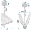 PENDANT CEILING LAMP TOOLIGHT LHJ105-1CP GOLD