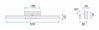 Bathroom Wall LED Light TOOLIGHT APP373-1W Black 12W 50cm