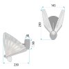 LED WALL LAMP TOOLIGHT LHJ104-1W GOLD 35 GOLD, ROSE GOLD
