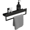 Bathroom Shelf Sf01 45Cm Black Matt