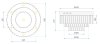 Ceiling Lamp Chandelier TOOLIGHT APP780-7C Cristal Round 7-light points E14 40x40x23,5Cm