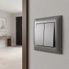 Toolight Double Switch Oste Jnh007-w Grey