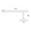 Paper Holder Rea 39105 Ori Brush Copper