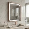 Mirror Rea Zone 70X50 Led Brush Rose Gold