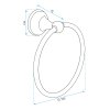 Bathroom hanger Black 332867A