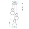 CEILING LAMP CHANDELIER TOOLIGHT G073-3CPR GOLD