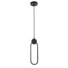 Pendant LED Lamp TOOLIGHT APP851-CP Black Metal Plastic 24W