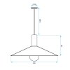 Pendant Lamp TOOLIGHT APP1084-1CP Black Brown E27 1-light point